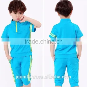 Primary Student Summer School Uniform Kids' Sports PE Knit thumbnail-2