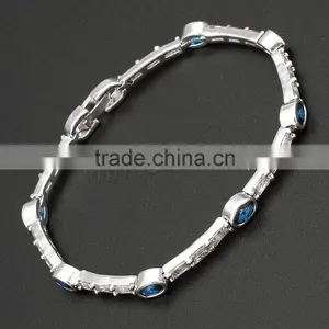 925 Sterling Silver Cubic Zirconia Sterling Silver Bracelets Wholesale Fashion Jewelry thumbnail-5