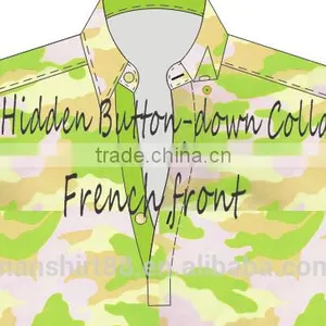 Designer Custom Half Placket Camo Shirt thumbnail-3