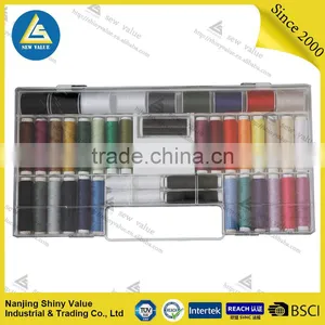 Assorted Colors 100% Polyester Quilting Thread in Plastic Box thumbnail-1