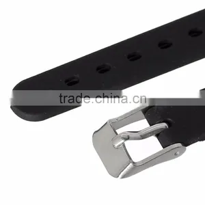 New Fashion Black 304 Stainless Steel Silver Tone Snake Carved Silicone Bracelets thumbnail-3
