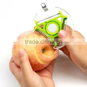 Multifunctional 3 in 1 Kitchen Peeler Grater Slicer Cooking Tools Vegetable Potato Peeler Zester Cutter Rotatable Utensil KC1072 thumbnail-4