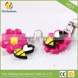 Cute Animal Stainless Steel Flower Honey Body Piercing Belly Ring thumbnail-2