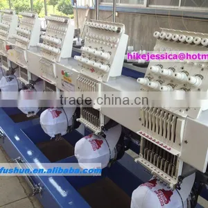 Fushun 910 10heads Tubular Cap t Shirt Computerized Embroidery Machine thumbnail-1