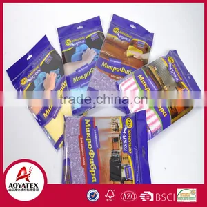 Solid 100% Polyester Cleaning Cloth in Bag, Microfiber Kitchen Towel Manufacture, Super Absorbent Microfiber Cleaning Cloth thumbnail-2