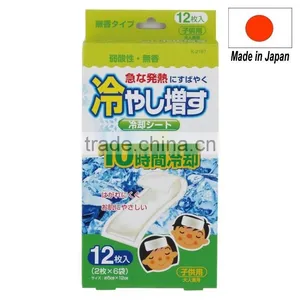 Japan Cooling Gel Sheets Unscented for Children 12sheets/case Wholesale thumbnail-1