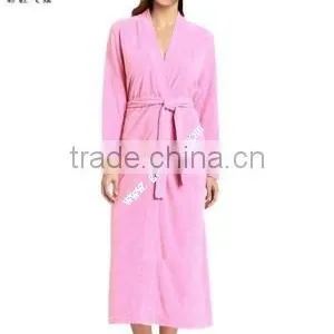 Kimono Collar 100% Cotton Terry Bathrobe Customer Logo thumbnail-1