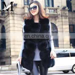 New Fashion Genuine Fox Fur Vest Women Formal Waistcoat For Women Waistcoat Designs For Girls thumbnail-5