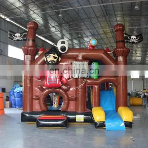 Wholesale Inflatable Pirate Ship Jumping Bouncer Combo thumbnail-1