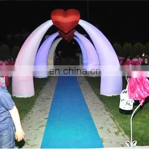 Wedding Decoration Led Inflatable Ivory Cone With Heart thumbnail-2