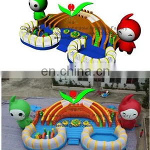2015 High Quality Kids 9ft High Inflatable Yellow Car Fun City thumbnail-5
