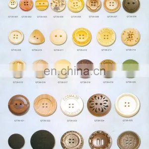 20mm Custom Made Carved Wood Buttons With Free Shipping thumbnail-5