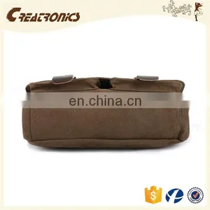 CR on Time Delivery Guaranteed 2016 Latest Fashion Men's Canvas Shoulder Bag Brown Vintage Messenger Bags thumbnail-2