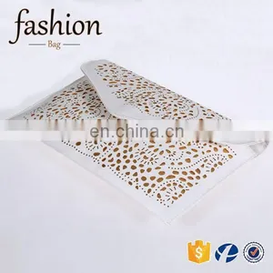 CR Hollow Chains Envelope Bag Neon Color Cutout Bag pu Candy Color Day Clutch Women Handbags thumbnail-6