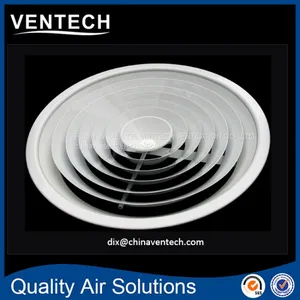 Aluminum Ceiling Air Vent Air Terminal Round Diffuser Used for Hvac System thumbnail-3