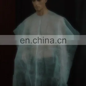 Disposable Nonwoven Salon Poncho Coat for Hair Dressing thumbnail-1