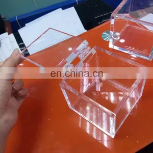 Clear Acrylic Boxes With Hinged Lids thumbnail-1
