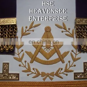 MASONIC REGALIA GRAND LODGE PAST MASTER APRON PURPLE thumbnail-6