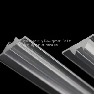 LED Strip Profile Cover Plastic / Linear Transparent Lens 2835 3030 thumbnail-1