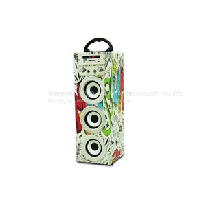 Wooden Portable Bluetooth Speaker With Karaoke and FM Function thumbnail-1