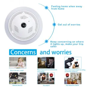 2018 New Technology Fire Smoke/Dangerous Gas Alarm Network CCTV Security WiFi HD IP Camera thumbnail-3