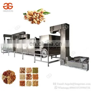 Conveyor Type Belt Cooling System Grain Corn Soybean Cocoa Bean Nut Roaster Tea Sesame Peanut Roasting Machine thumbnail-5