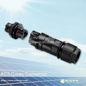 Solar AC3P and 5P Connector With TUV Approval for Solar Inverter thumbnail-1