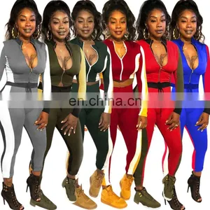 2020 China Factory Blank Velvet Tracksuits for Women New Design Track Suit Tracksuit Custom thumbnail-3