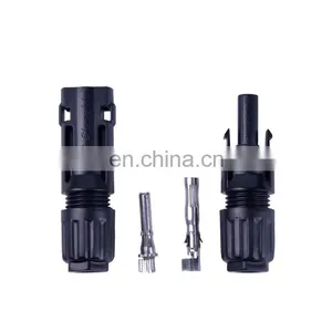 Flame Resistance IP68 Waterproof 1500V DC PV Cable Plug Socket Solar Connector Pin thumbnail-4