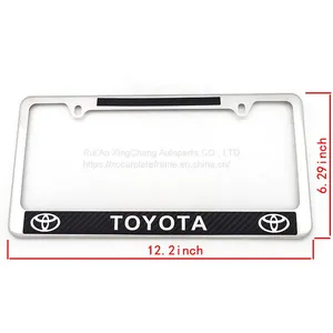 American Stainless Steel Carbon Fiber License Plate Frame U.S. Regulatory License Frame Metal Car License Plate Frame thumbnail-5