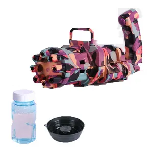 Camouflage Handheld Electric 8-Hole Bubble Gun thumbnail-1