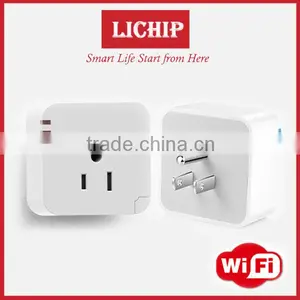 Mini Portable Power Bluetooth Wifi Wireless Wall Light American USA Standard Smart Plug Socket thumbnail-1