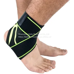 Supply Ankle Support Brace Adjustable Ankle Brace Breathable Fabric Material Super Elastic and Comfortable,1 Size Fits All, Suitable for Sports thumbnail-3