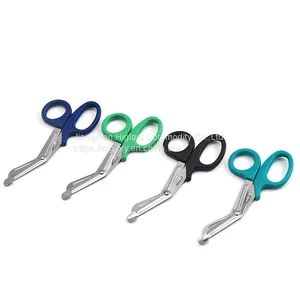 Hot-selling Bandage Scissors Colored Trauma Shears With Lazer Logo thumbnail-1