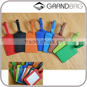 Wholesale Genuine Leather Luggage Tags Baggage Tags Colorful Luggage Parts thumbnail-1