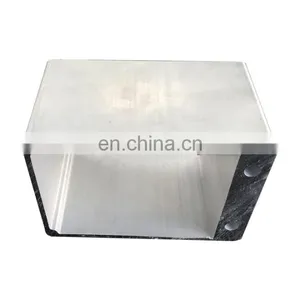 Long Folded Fin Heat Sink Plates Aluminum Extruded Stock Size Extruded Aluminum Blade thumbnail-5