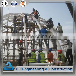 Economical Cost Long Span Steel Structure Prefab Dome thumbnail-4
