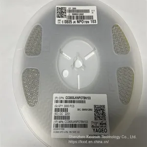 CC0805JKNPO9BN103 YAGEO Multilayer Ceramic Capacitors MLCC - SMD/SMT 50V 0.01uF C0G 0805 5% thumbnail-1