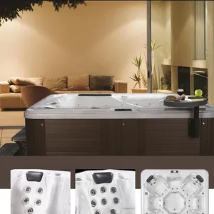 7 Seats Whirlpool Massage SPA Hot Tub Acrylic Reference FOB Price Outdoor Freestanding Bath Tub With Smart Controller thumbnail-4