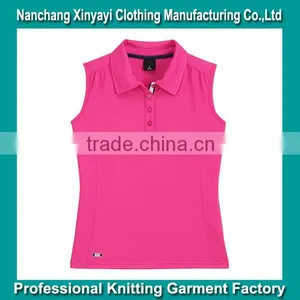 Quality Products Women Custom Polo T Shirt Design Cotton Fabric Wholesale Plain Polo Shirt Red Short Sleeve Sport Wear thumbnail-1
