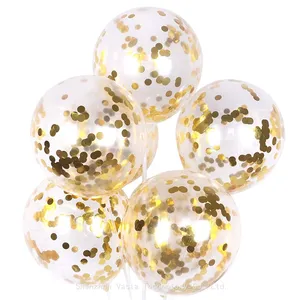 Factory Direct Themed Confetti Balloons - Navy Gold, Pink White, 50 Pcs, for Branded Events thumbnail-5