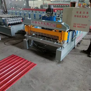 Color Steel Roof Tile Making Machine, Metal Corrugated Board Forming Machine, Fully Automatic Tile Pressing Machine thumbnail-4