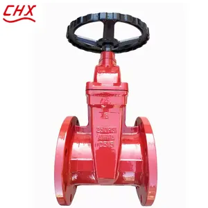 ANSI Fire Water Flange DarkWedge Signal Gate Valve Groove Soft Seal Cast Iron Fire Signal Valve thumbnail-6
