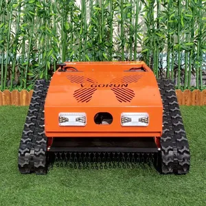 Vigorun Industrial Grade Cordless Remote Operated Track-Mounted Grass Cutting Machine 4-Stroke 224cc Gasoline Engine 550mm CE thumbnail-3