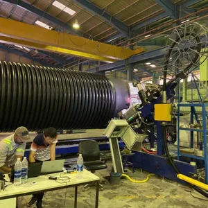 Krah HDPE Hollow Wall Pipe Production Line for Offshore Marine Pipeline Project thumbnail-2