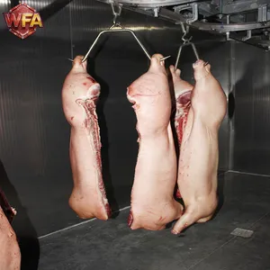 Pig Slaughtering Equipment Automatic Slaughter Line Scalding Machine Splitting Saw for Abattoir CE Certified thumbnail-1