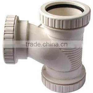 Plastic Spiral Tees DIN UPVC Spiral Soundproofing Tees thumbnail-1
