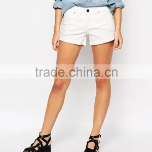 2015 Haohoo New White Denim Shorts Companies Looking For Distributors thumbnail-4