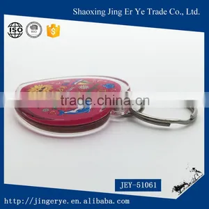 Red Heart Shaped Acrylic Keychain thumbnail-3