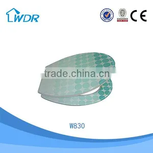 WC Auto Cleaning Decorative Resin Easy Installation Healthful Round Toilet Seat Lid thumbnail-2